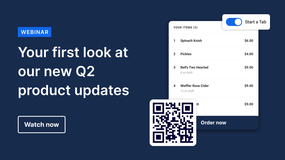 A QR code with a Bbot ordering screen